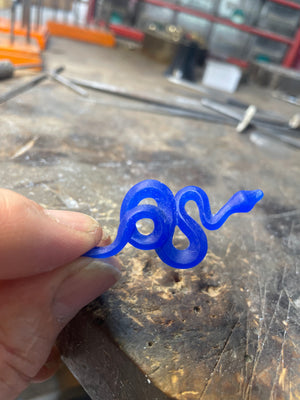Boa Snake Pendant - Silver
