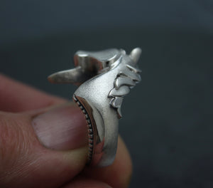 Silver Stallion Ring [New Design]