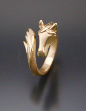 horse ring.   bronze  or gold
