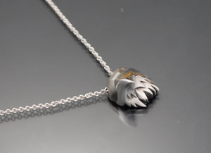 Hawk  pendant,   silver