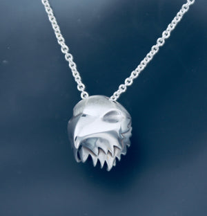 Hawk  pendant,   silver