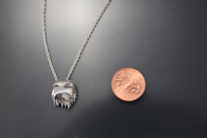 Hawk  pendant,   silver