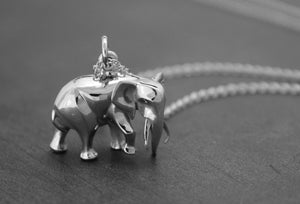 elephant charm / pendant silver