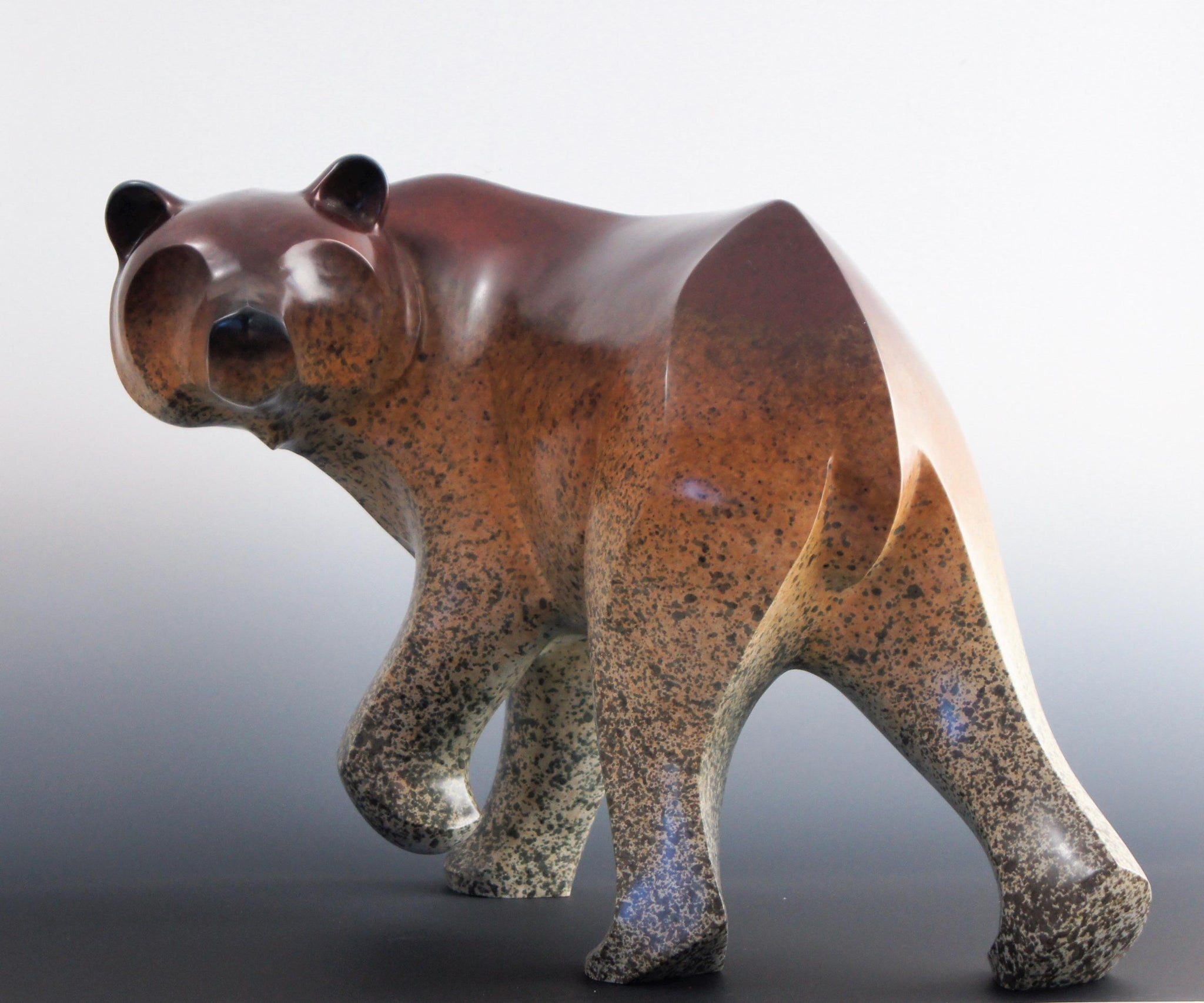 grizzly charm  silver