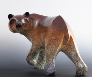 grizzly charm  silver