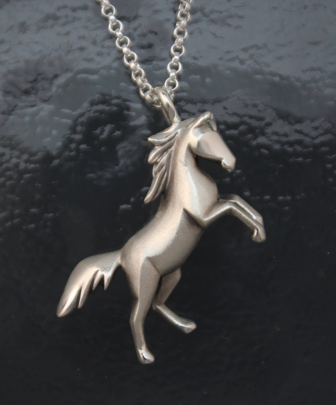 Personalised Horse Sterling Silver Necklace