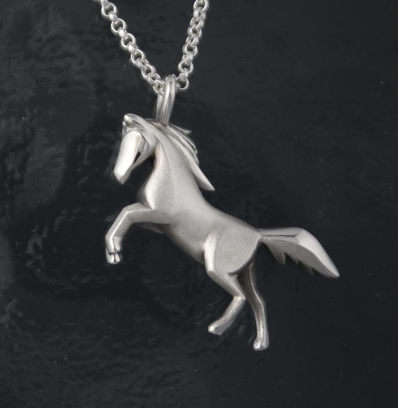 Silver Horse Pendant - Grieve Diamond Jeweller