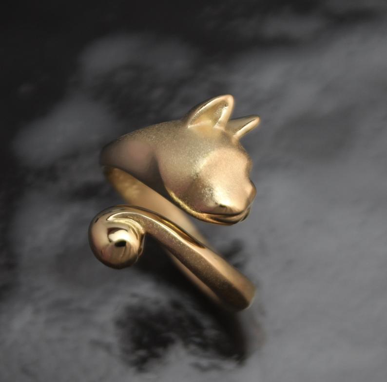 Boston Terrier Ring in Bronze or Silver