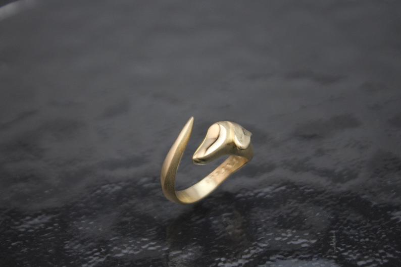 Dachshund Ring, Gold, Bronze, Rose Gold or Silver