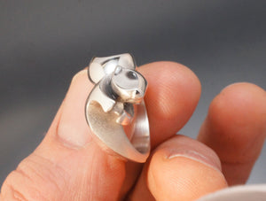 Silver otter ring clearance
