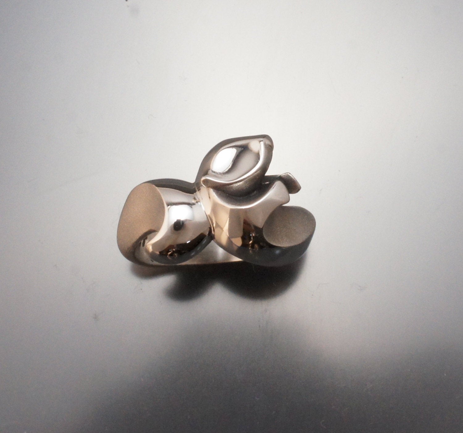 silver sea otter ring