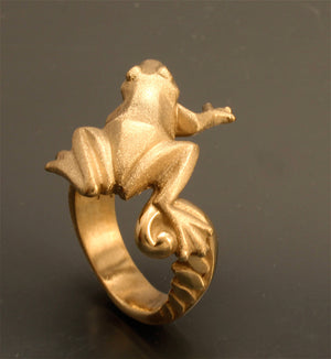 bronze frog ring