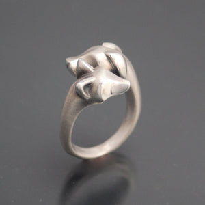 fox and hound silver ring