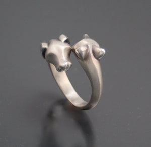 fox and hound silver ring