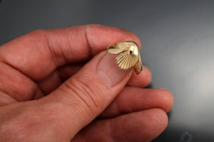 bronze magpie ring