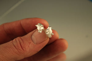 double cat silver ring
