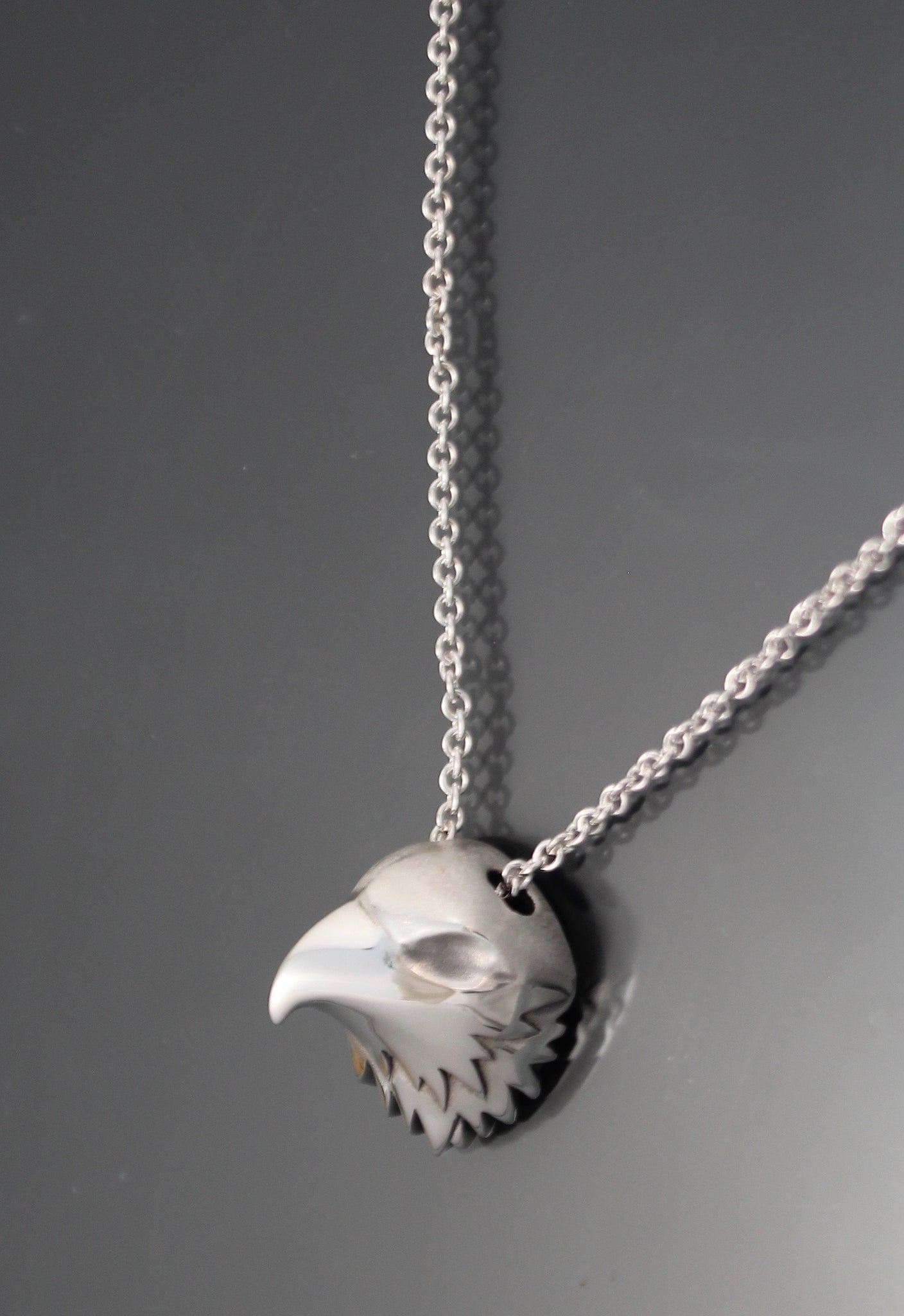 Hawk silver pendant