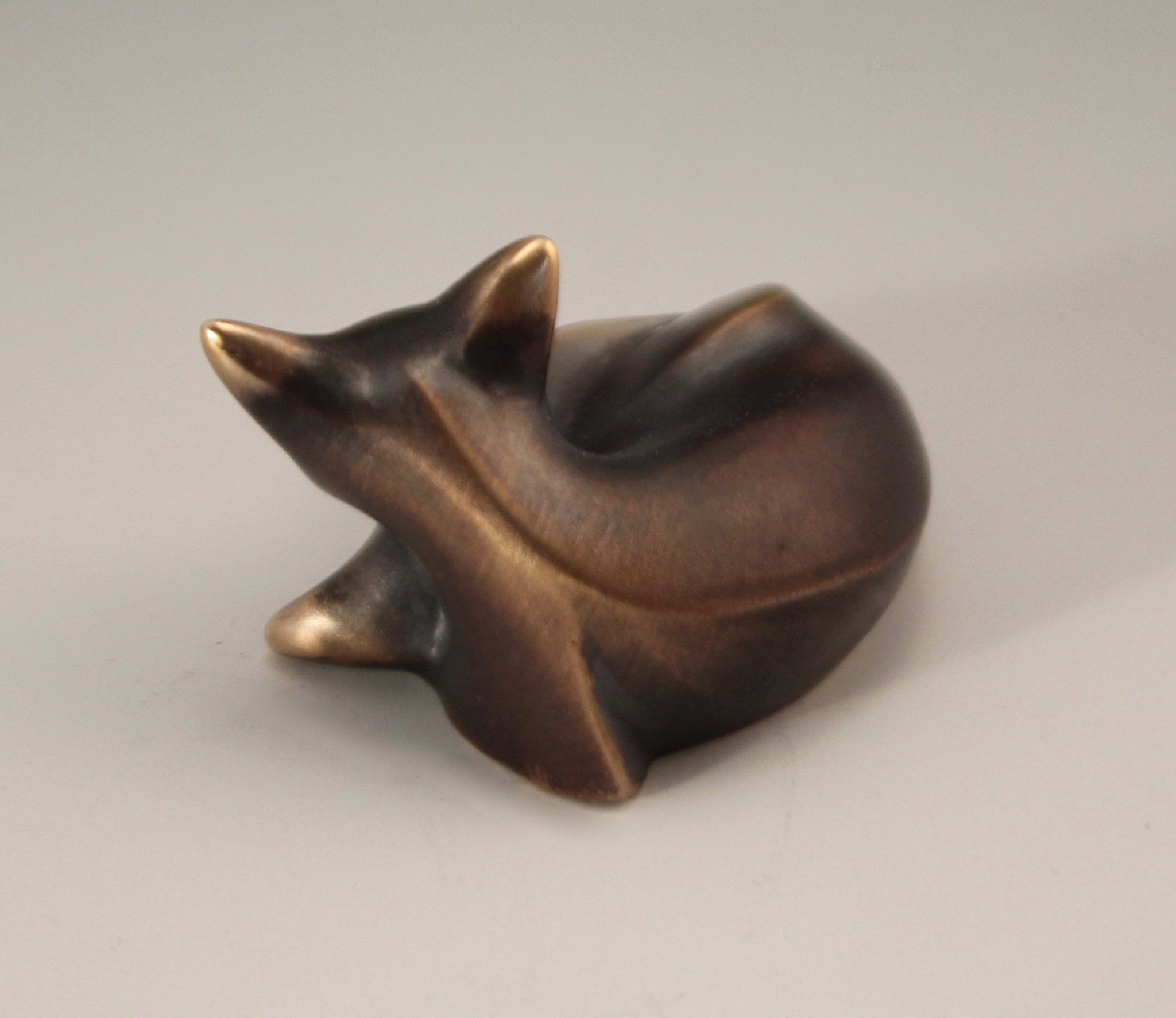 fox kits sculpture limited edition, bronze
