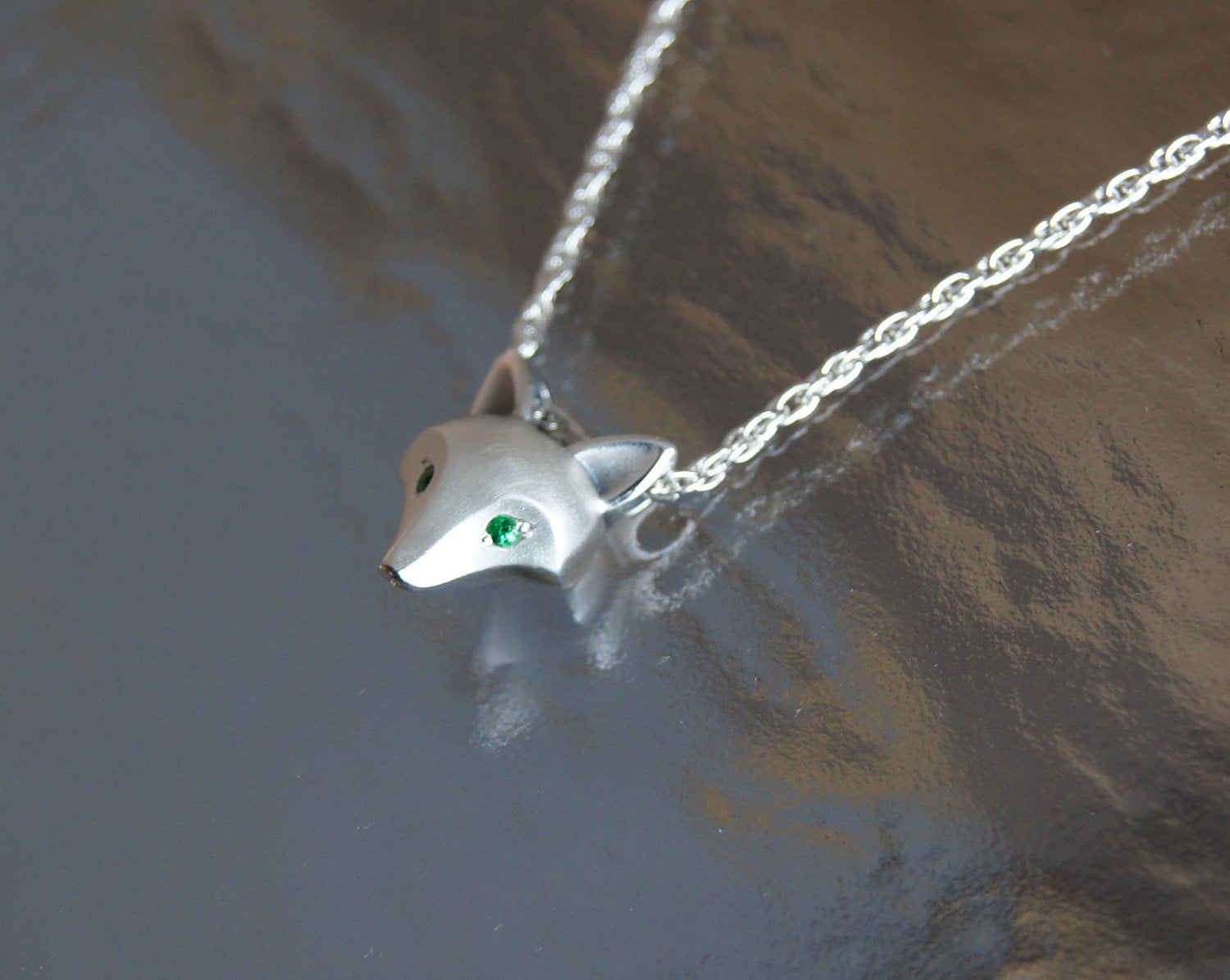 Silver Fox Necklace. Solid 925 Sterling Silver Small 3D Running Fox Charm  Pendant. Nature Inspired Jewellery Gift for Her. Dainty Necklace - Etsy