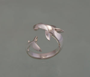 hammerhead shark silver ring