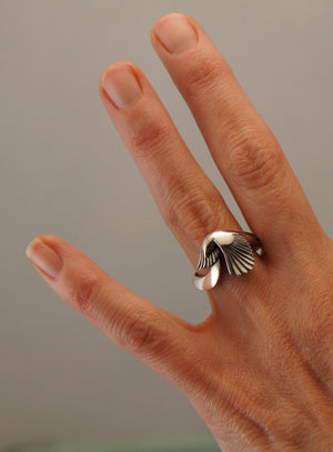 silver Magpie ring