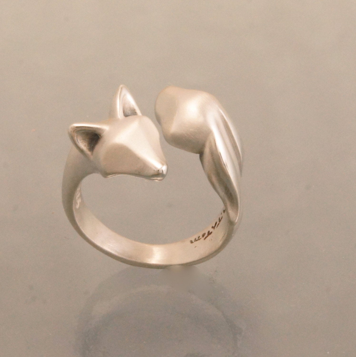 silver ring, fox and bunny friends