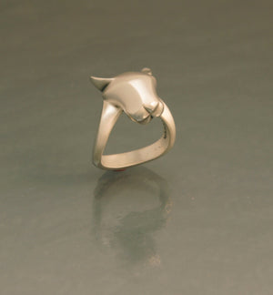 sterling silver jaguar ring