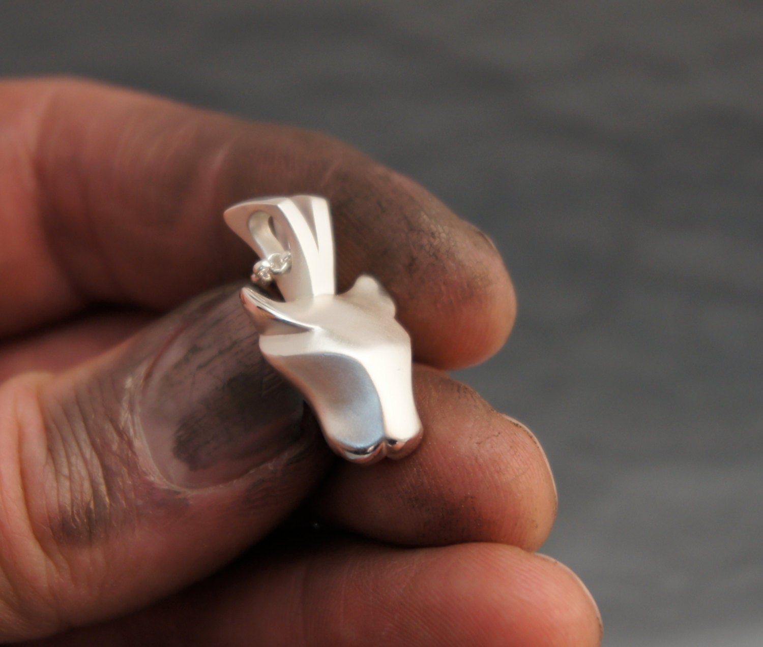 silver Jaguar pendant
