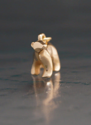 14 k polar bear pendants