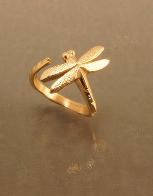 dragonfly bronze ring