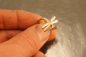 dragonfly bronze ring