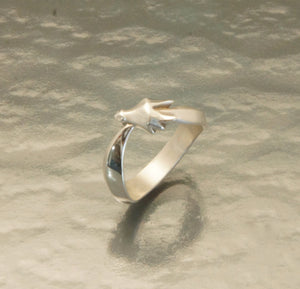silver dragon ring