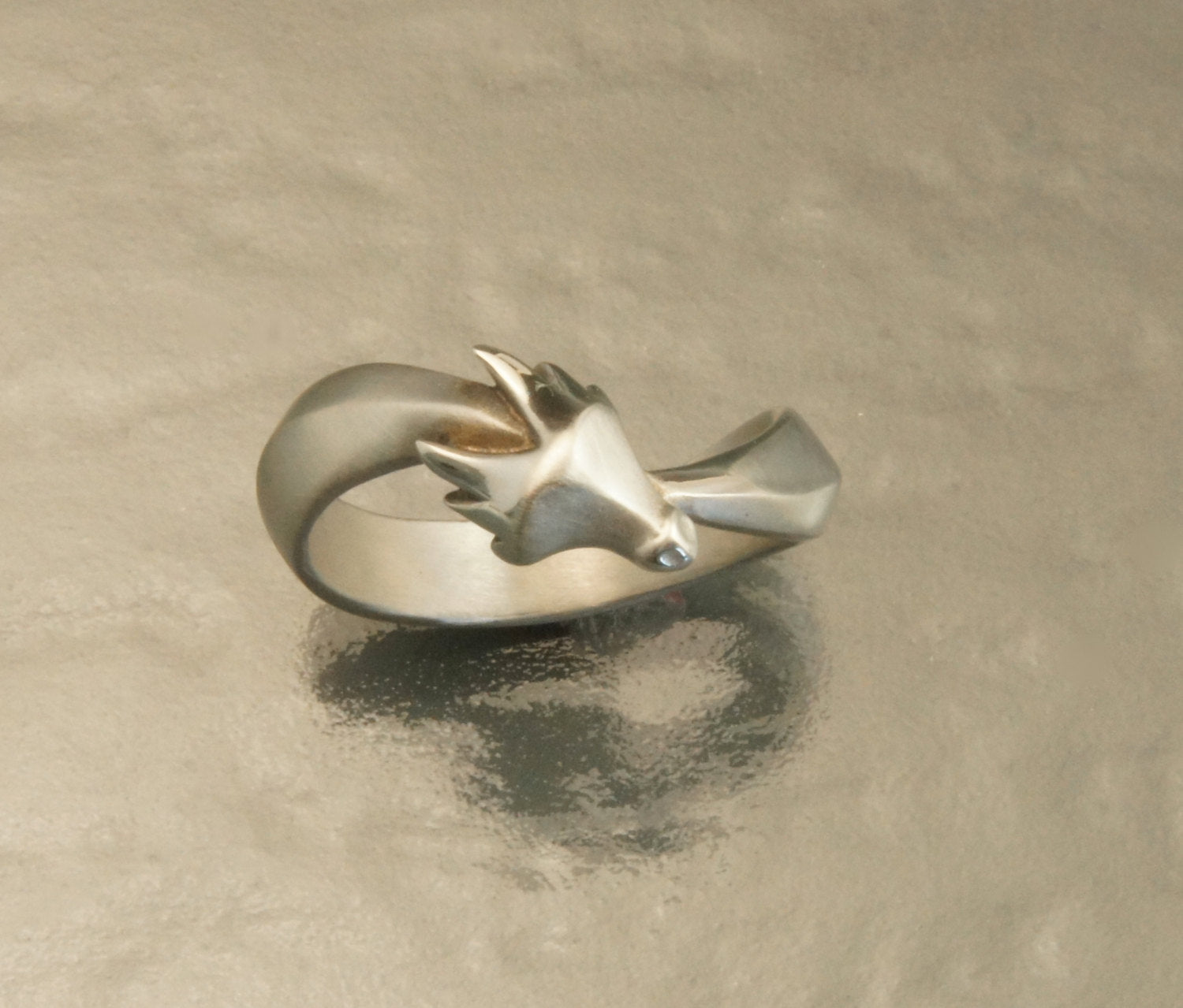 silver dragon ring