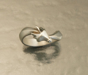 silver dragon ring