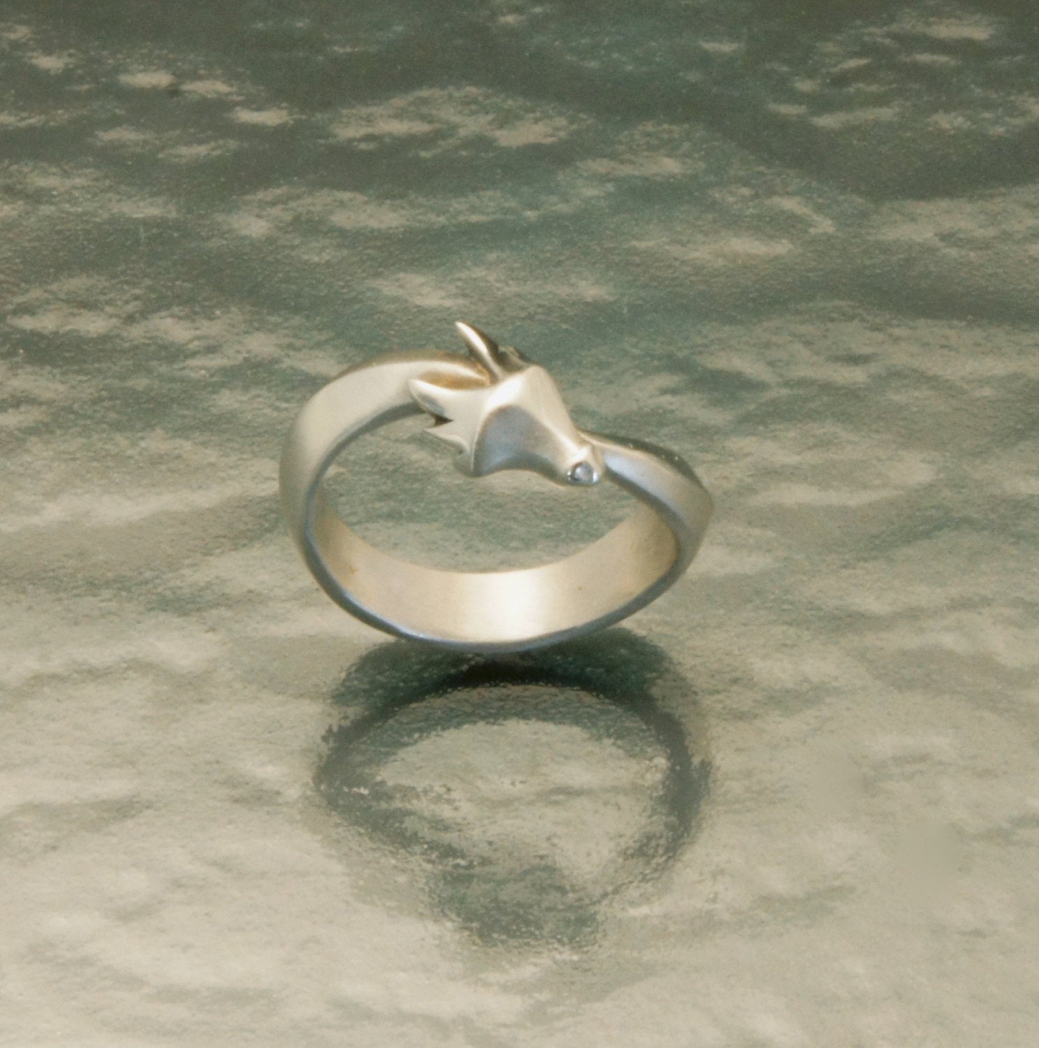 silver dragon ring