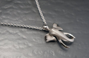 bull elephant silver pendant